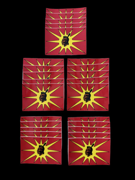 Warrior Stickers - Single, 10pk or 25pk